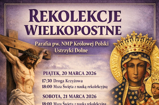 REKOLEKCJE WIELKOPOSTNE W NASZEJ PARAFII
